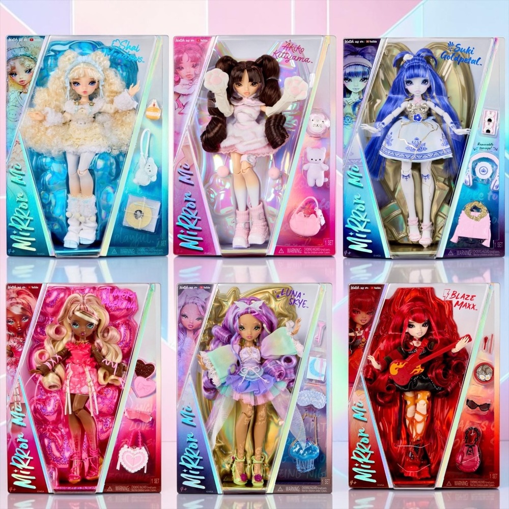 MGA Mirror Me Fashion Dolls Shai Akiko Suki Amber Luna Blaze Full Set New